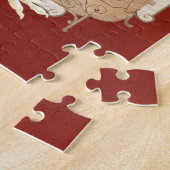  stijl Frans land Rustic Barn Rooster Legpuzzel (Zijkant)