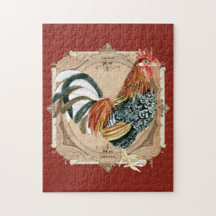 stijl Frans land Rustic Barn Rooster Legpuzzel