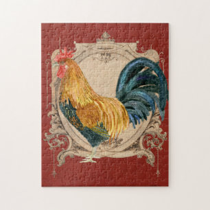 stijl Frans land Rustic Barn Rooster Legpuzzel