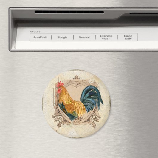  stijl Frans land Rustic Barn Rooster Magneet (Insitu (Vaatwasser))