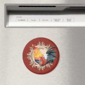  stijl Frans land Rustic Barn Rooster Magneet (Insitu (Vaatwasser))