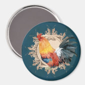  stijl Frans land Rustic Barn Rooster Magneet (Voorkant / Achterkant)