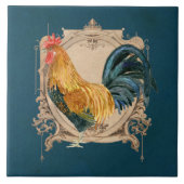 stijl Frans land Rustic Barn Rooster Tegeltje (Voorkant)