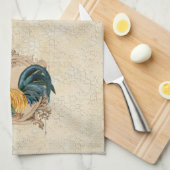  stijl Frans land Rustic Barn Rooster Theedoek (Quarter Fold)