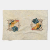  stijl Frans land Rustic Barn Rooster Theedoek (Horizontaal)