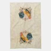 stijl Frans land Rustic Barn Rooster Theedoek (Verticaal)