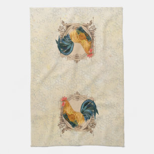  stijl Frans land Rustic Barn Rooster Theedoek