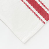  stijl Franse rode tapeklok Fleece Deken (Hoek)