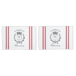  Stijl Franse Rode Ticking Band Douanenaam Kussensloop