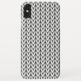 Stijl garen design chassisgordels nit op zwart iPhone XS max hoesje