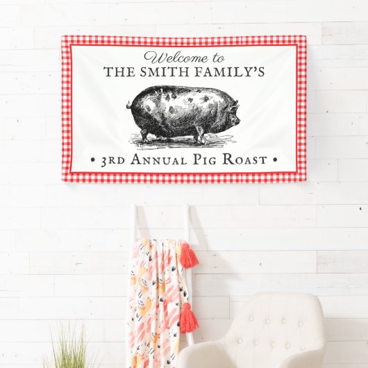  stijl | Gebeurtenis rond varkensroast Spandoek (Insitu)