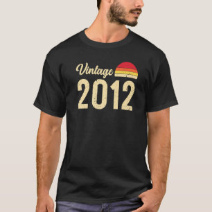 stijl geboren in 2012 T Shirten Retro 10th Bir T-shirt