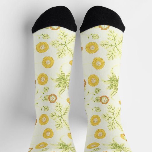 Stijl Geel Textiel Leuke Sokken (Top)