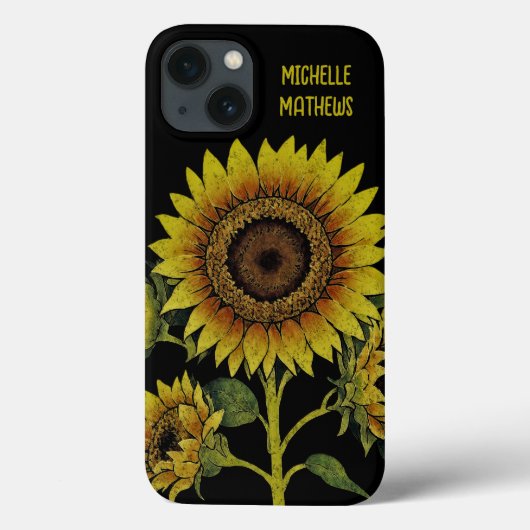  stijl geel zonnebloem schilderij Case-Mate iPhone case (Achterkant)