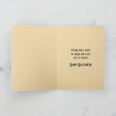  stijl gegraveerd Halloween schattige geest Kaart (Binnen)