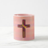 stijl geïllustreerd Faith Cross-Roze Mok (Midden)