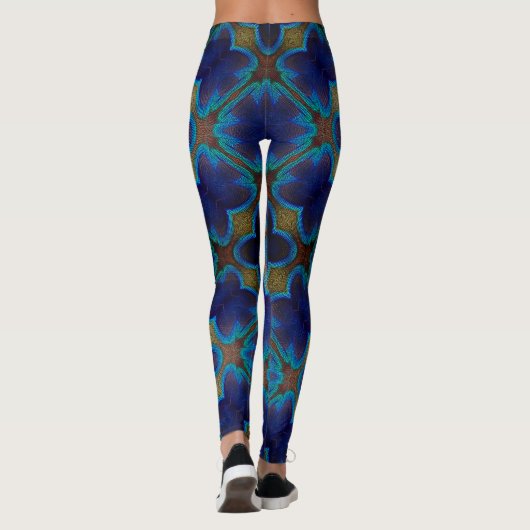  stijl geometrisch boho-patroon leggings (Achterkant)