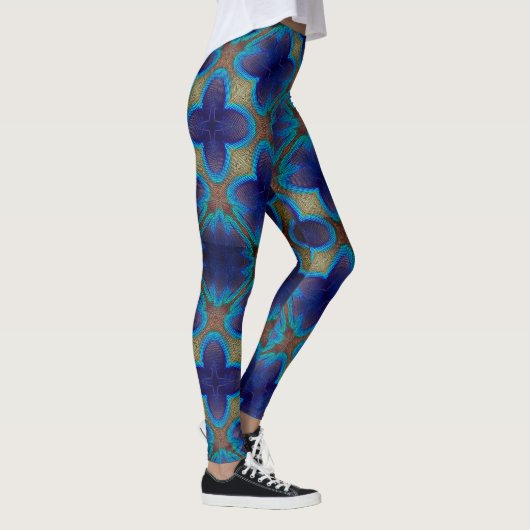  stijl geometrisch boho-patroon leggings (Rechts)