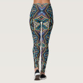  stijl geometrisch patroon leggings (Achterkant)