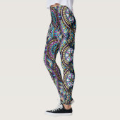  stijl geometrisch patroon leggings (Links)