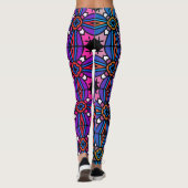 stijl geometrisch patroon leggings (Achterkant)
