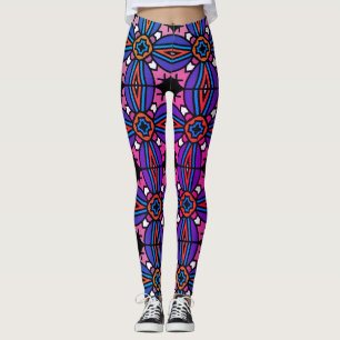 stijl geometrisch patroon leggings