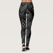 stijl geometrisch trendy patroon leggings (Achterkant)