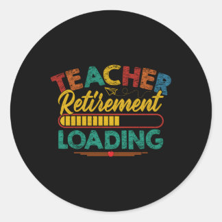 Stijl Gepensioneerd Leraar Retiret Laden Ronde Sticker