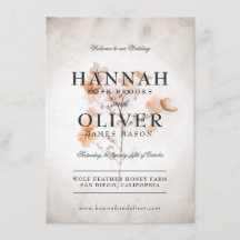 -stijl geperste bloemen | Huwelijksmenu