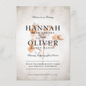 -stijl geperste bloemen | Huwelijksmenu Menu (Voorkant)