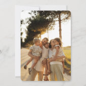  stijl gestapeld type vakantie marineblauw feestdagenkaart (Achterkant)