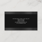 Stijl gewoon modern grijs minimalistisch origineel visitekaartje (Achterkant)