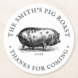  stijl | Gifdrage Roast Party Ronde Kartonnen Onderzetter