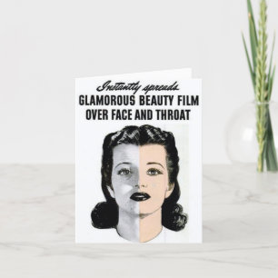 -stijl "Glamoureuze Beauty Film" Note Kaart
