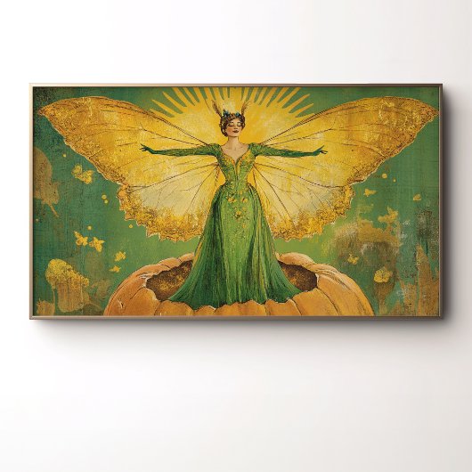  stijl Golden Fairy Pumpkin Queen Herfst Poster