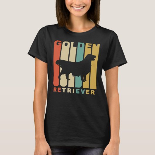 Stijl Golden Retriever Silhouette Relaxed Fit T-shirt (Voorkant)