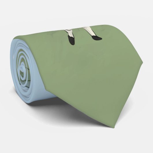  stijl golf kunst golfers stropdas (Opgerold)