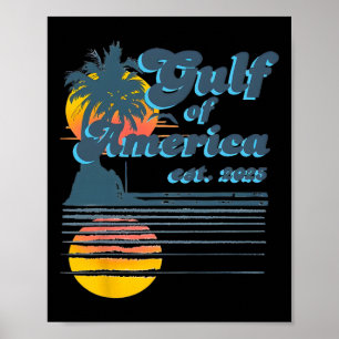 stijl Golf van de VS Amerika Beach Lovers Sum Poster