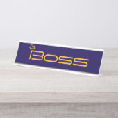 Stijl goud in de BOSS Bureau Naambordje (Voorkant)