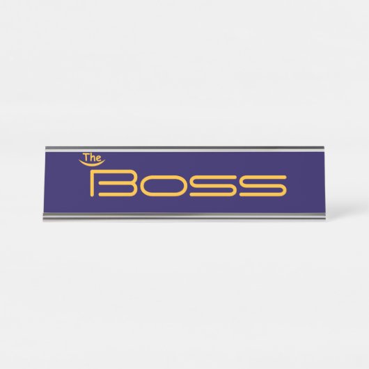 Stijl goud in de BOSS Bureau Naambordje (Voorkant)