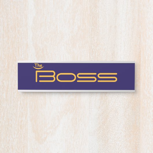 Stijl goud in de BOSS Deurbordje (Voorkant)
