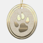  Stijl Gouden Hondenpoot Keramisch Ornament (Links)