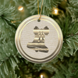  Stijl Gouden Kerst Bell Keramisch Ornament
