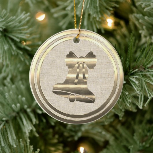  Stijl Gouden Kerst Bell Keramisch Ornament (Boom)