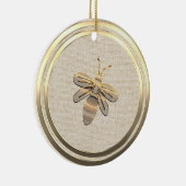  Stijl Gouden Kerst Bijen Keramisch Ornament (Rechts)