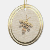  Stijl Gouden Kerst Bijen Keramisch Ornament (Links)