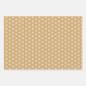  stijl gouden kerst petten & wanten inpakpapier vel (Voorkant 2)