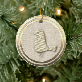  stijl gouden vogel keramisch Ornament