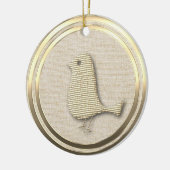 stijl gouden vogel keramisch Ornament (Links)