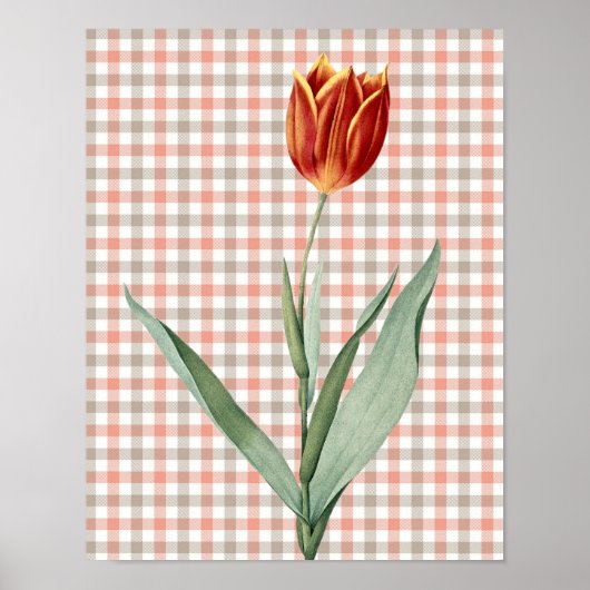 stijl Graphic Art Tulip Flower Poster (Voorkant)